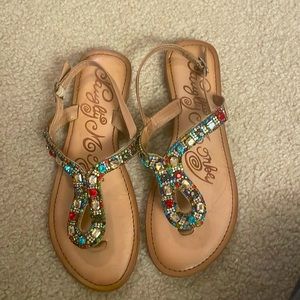Naughty Monkey jeweled sandals